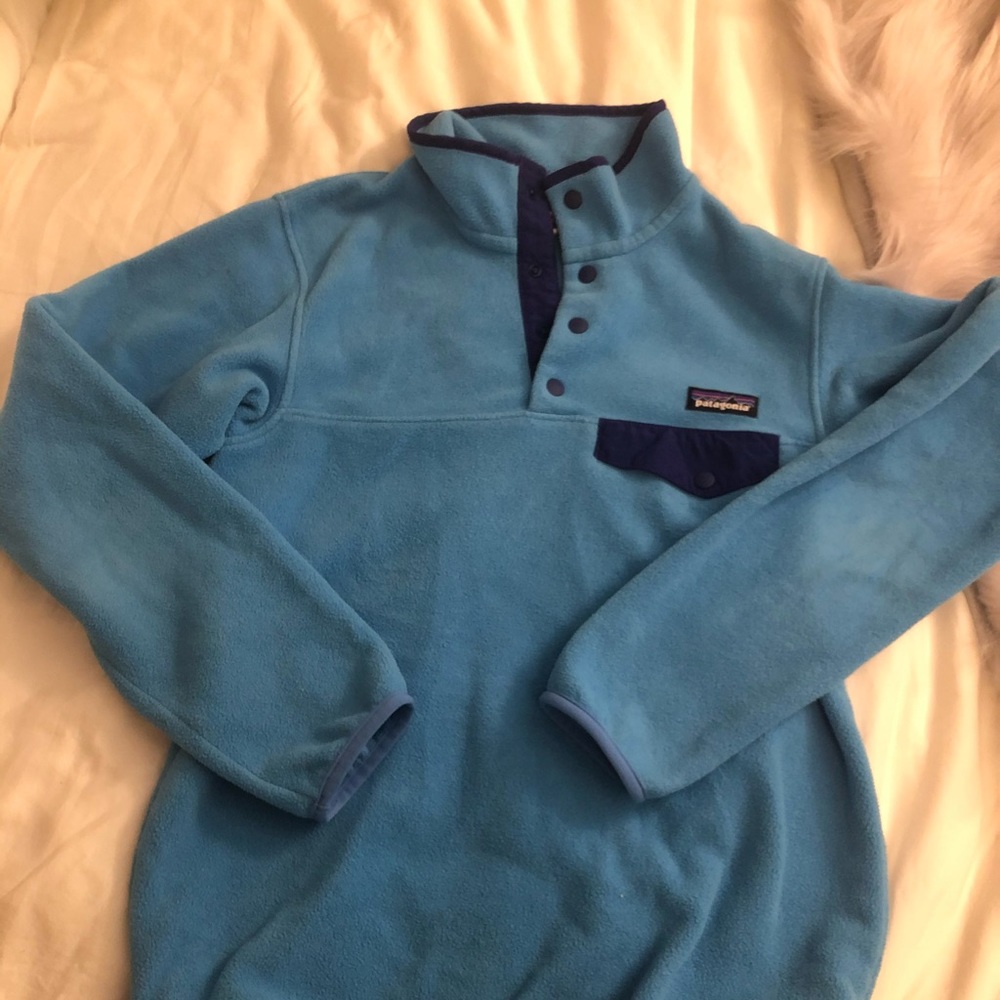 XS Blue Patagonia Synchilla Snap-T Pullover